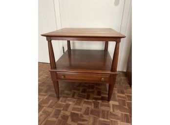 Willett Solid Transitional Cherry Side Table - 2