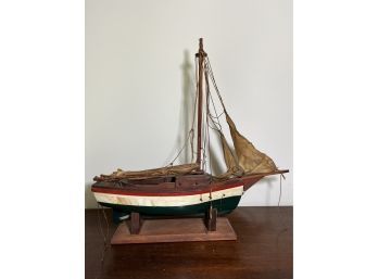 Folk Art Model Of A Friendship Sloop