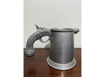 Vintage Wilton Armentale Pewter  Pistol Tankard