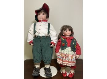 Vintage Collectible Dolls With Stands