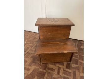 Vintage Wooden Step Stool