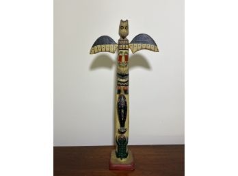 Carved Miniature Totem Pole