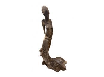 Handcarved Driftwood Mermaid Sea Creature