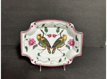 Lynn Chase Parrots Of Paradise Trinket Tray