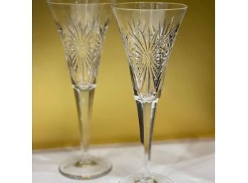 Waterford Crystal Stemware Millennium Series Fluted Champagne Health Set