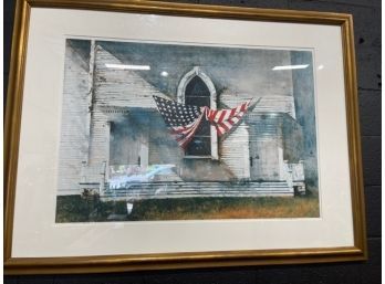 William A. Bracken Print- Fourth Of July  Signed A