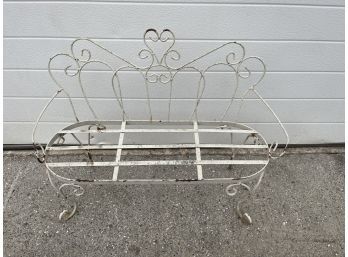 Petite Metal Bench Plant Stand