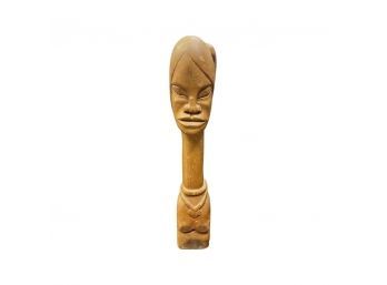 VINTAGE AFRICAN ART HAND CARVED STATUE