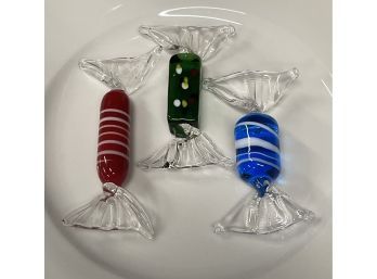 Italian Murano Art Glass Candy Pieces