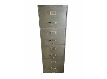 Vintage 4 Drawer File Cabinet By Corrian