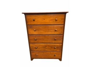 Primitive Solid Wood Vintage Dresser