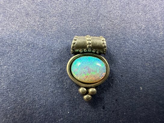 Sterling Silver & Opal Pendant