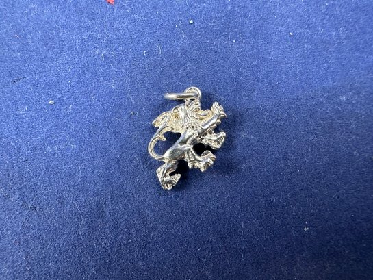 Sterling Silver Lion With Wings Charm