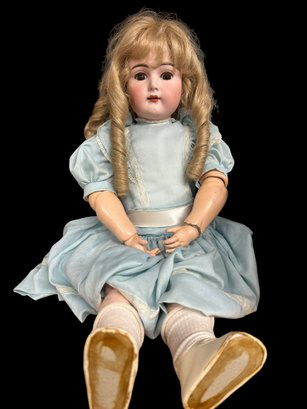 Large Jointed Composite Doll With Porcelain Head- 26' Tall