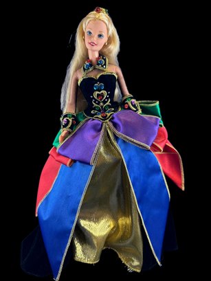 1997 Barbie, Midnight Princess Doll , 11 Inches Tall, With Stand.