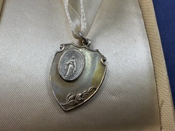 Sterling Silver In Gold Filled Pendant, Personalized 1944, In Original Box