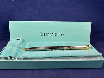 Tiffany & Co Silver Pen In Original Bag And Box - Pen Writes