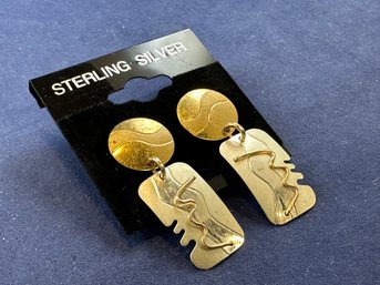 Badman Sterling SIlver Artisan Earrings