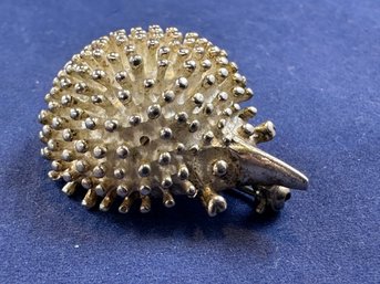 Sterling Silver Hedgehog Pin
