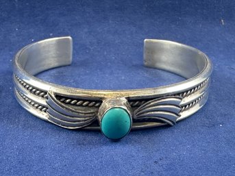 Sterling Silver & Turquoise Cuff Bracelet