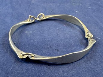 Sterling Silver Triple Curve Segmented Bracelet, 7'