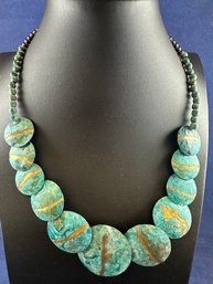 Vintage Oxidized Copper Necklace, 1980