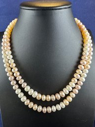 Double Strand Freshwater Pearl Necklace, 16'