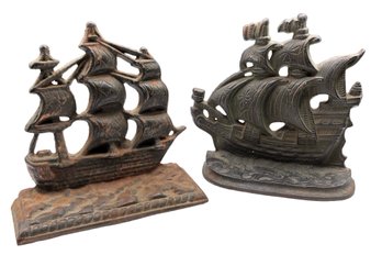 Cast Iron Boat Bookends