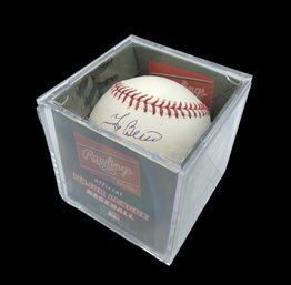 Yogi Berra Signed And Authenticated MLB Baseball With Case