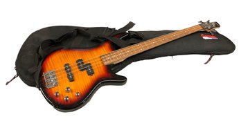 Made In Romania  Ibanez GIO Soundgear Electric 4 String Bass  Guitar- Charcoal Brown Burst  With Carrying Bag