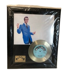 Buddy Holly 'That'll Be The Day' Record Display Wood Plaque