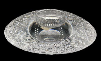 Gorgeous Cut Glass Votive Candle Holder By Orrefors