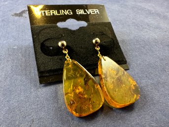 Fall Amber Dangle Earrings