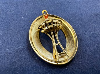 14K Yellow Gold Space Needle Charm