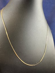 14K Yellow Gold Necklace, 18'