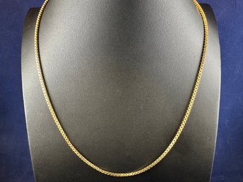 14K Yellow Gold Italian Thick Box Chain, 19'