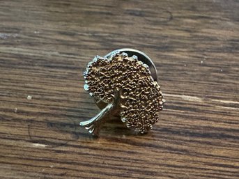 14K Yellow Gold Tree Tie Pin