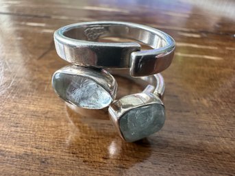 Sterling Silver & Quartz Ring, Size 7