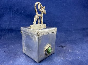 Sterling Silver Primitive Box - Not Marked