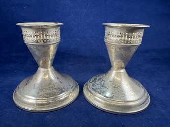 Sterling Silver Weighted Candlesticks