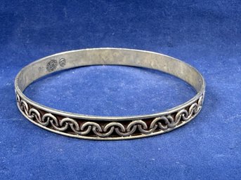 Sterling Silver Bangle Bracelet , 2.75'