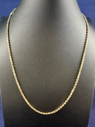 14K Yellow Gold Twisted Chain, 20'