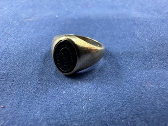 10K Yellow Gold St. Lawrence College Ring, Size 2.5