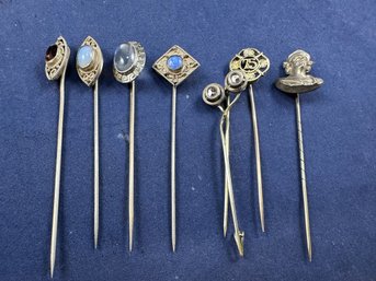 Lot Of Mostly Sterling Hat Pins