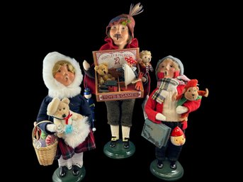 2007 Byers' Choice Ltd Carolers - Set Of 3 Huntley And Palmers Toy Sellers - The Cries Of London