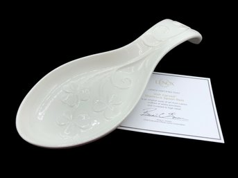 LENOX Irish Carved Shamrock Spoon Rest