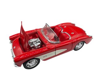 1959 Chevrolet Corvette Red 1/24 Diecast Model Car