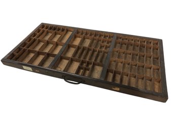 Vintage Letterpress Drawer, Old Printer's Tray