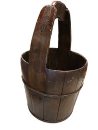 Large Chinese Wooden Water Bucket
