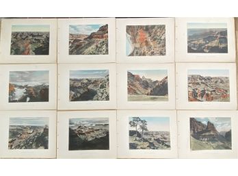 Grand Canyon Of Arizona, Hand Colored Photographs - Set Of 16